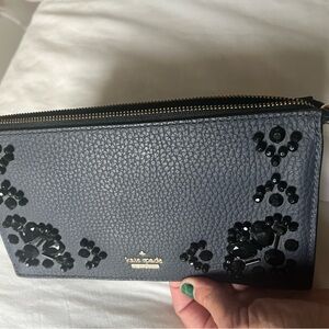 Kate Spade Black Sequin Wristlet
